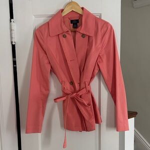 Brooks Brothers Coral Trench Coat